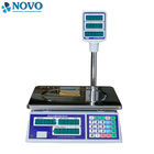 Grocery Digital Pricing Scale , Portable Digital Scale With Rotary Supporting Arm