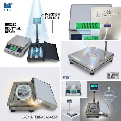 Medical Digital Weighing Scale 200kg BMI Function Anti Slip Platform Height Rod