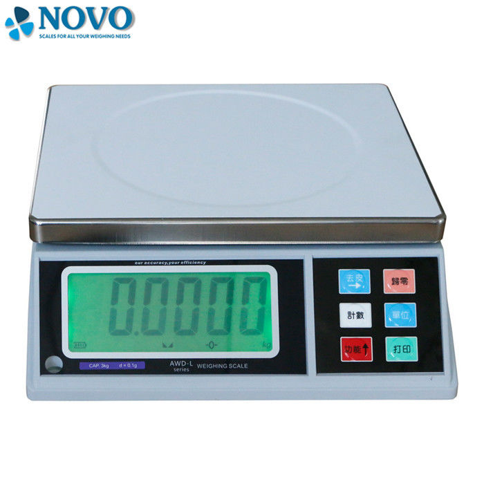 LCD Electronic Weighing Scale Auto Zero Tracking Rechargeable Battery Operated