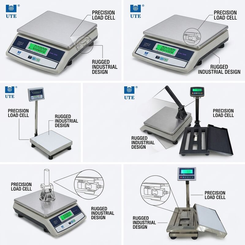 Anti Vibration Digital Weighing Scale 60kg Bench Adjustable Levelling Feet Stable