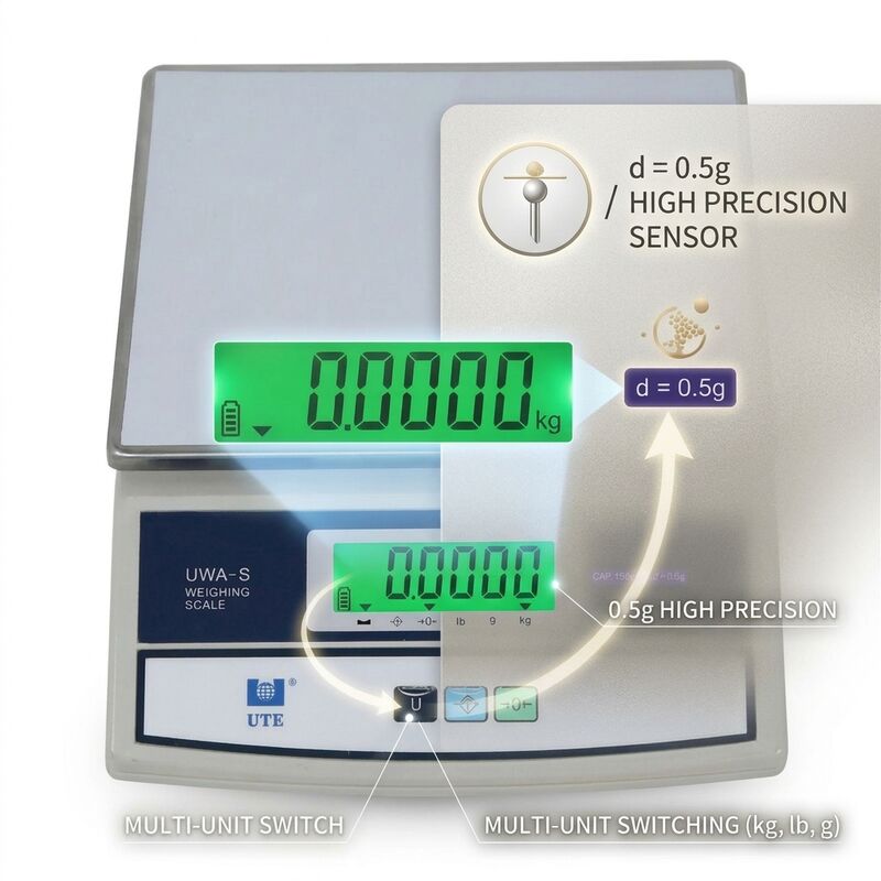 Rechargeable Digital Weighing Scale 6kg Single Platter LED Display For Retail Shops